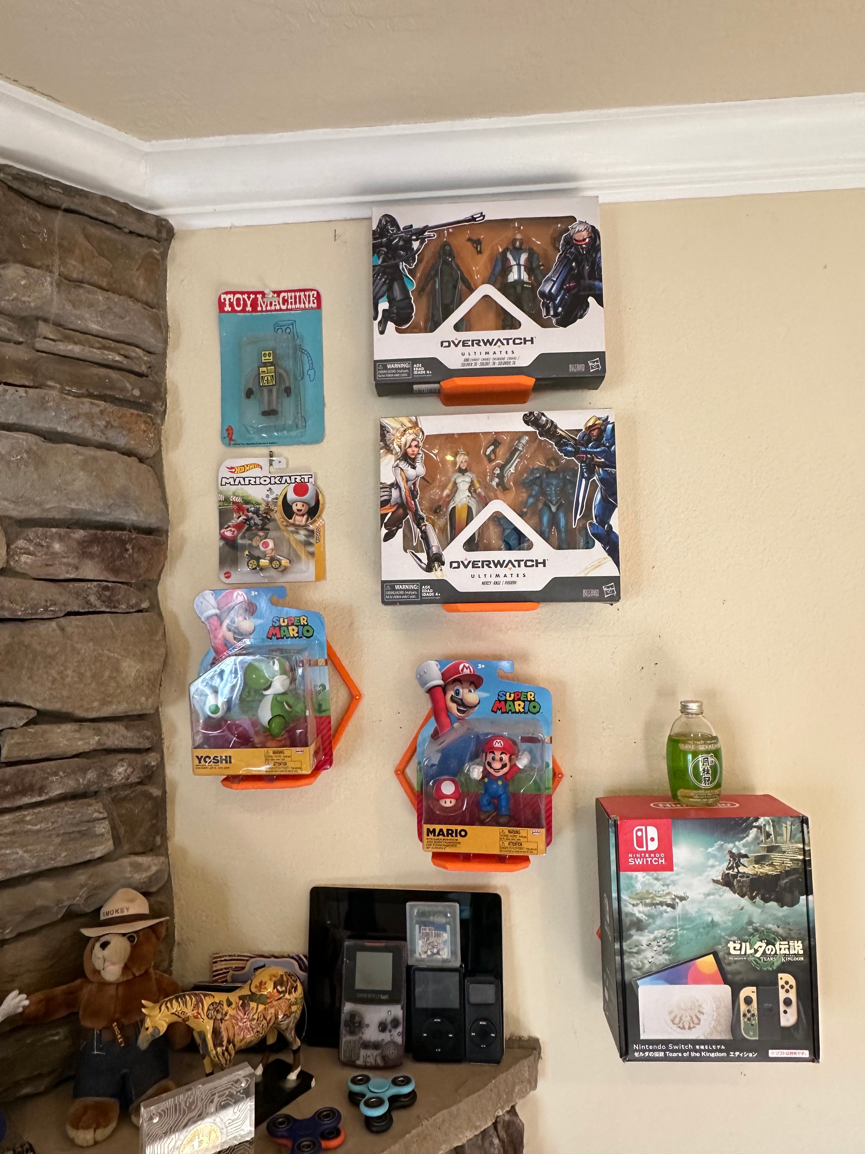 3D Printed Hex Wall Shelf – Stylish Display for Collectibles, Models & Decor