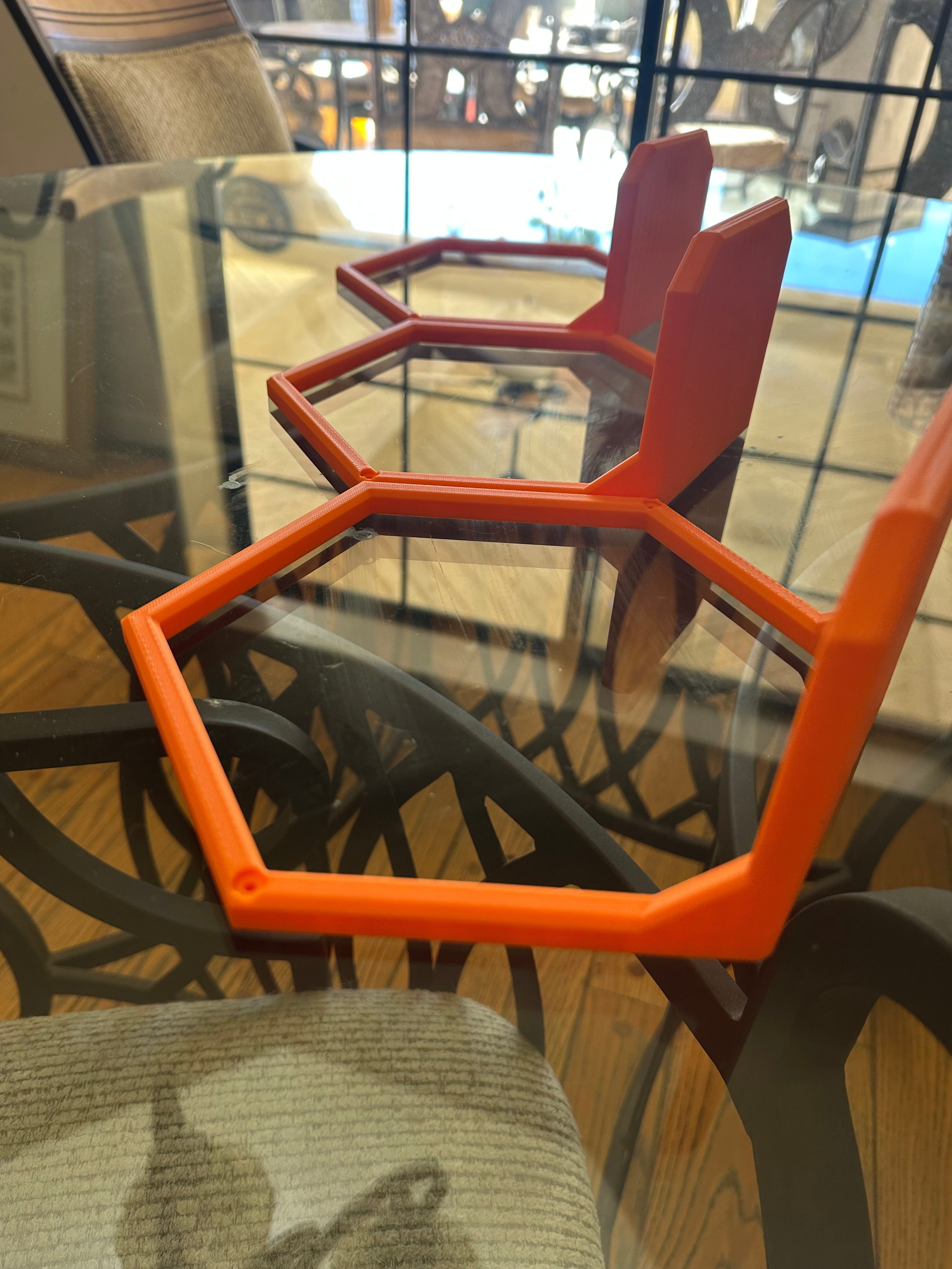 3D Printed Hex Wall Shelf – Stylish Display for Collectibles, Models & Decor