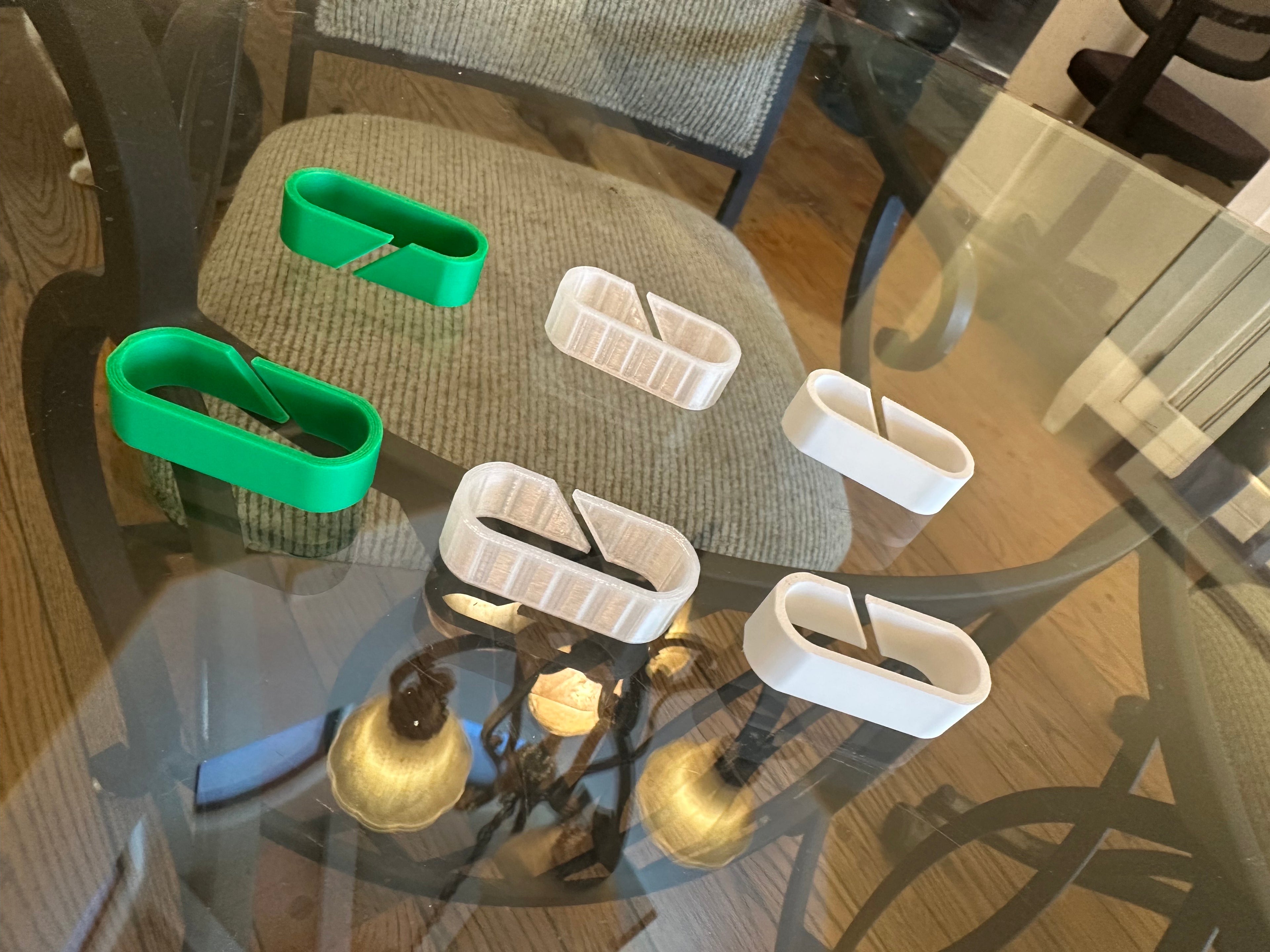 3D Printed Cable Organizer Clips – Desk Cable Management Holders for Charging Cords, Gaming Setups & Workstations