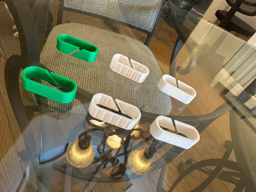 3D Printed Cable Organizer Clips – Desk Cable Management Holders for Charging Cords, Gaming Setups & Workstations