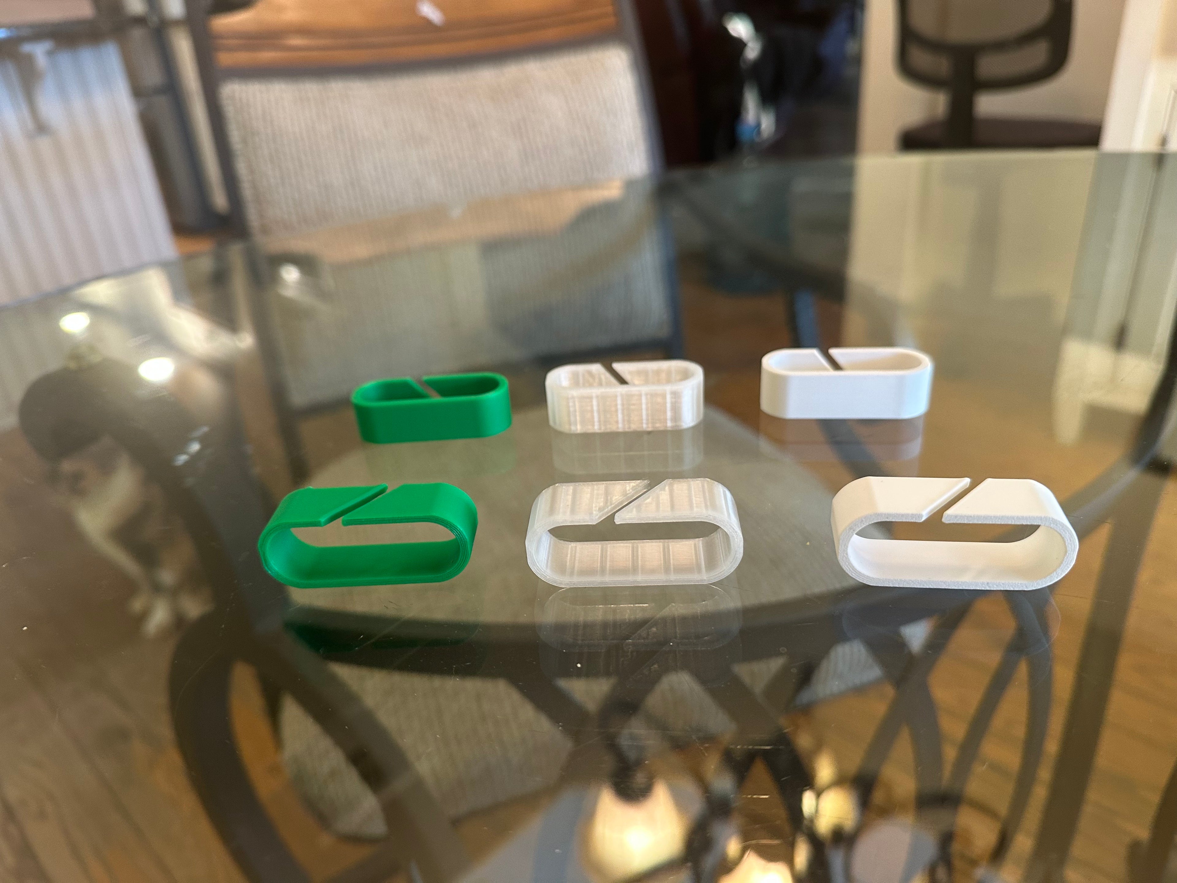 3D Printed Cable Organizer Clips – Desk Cable Management Holders for Charging Cords, Gaming Setups & Workstations