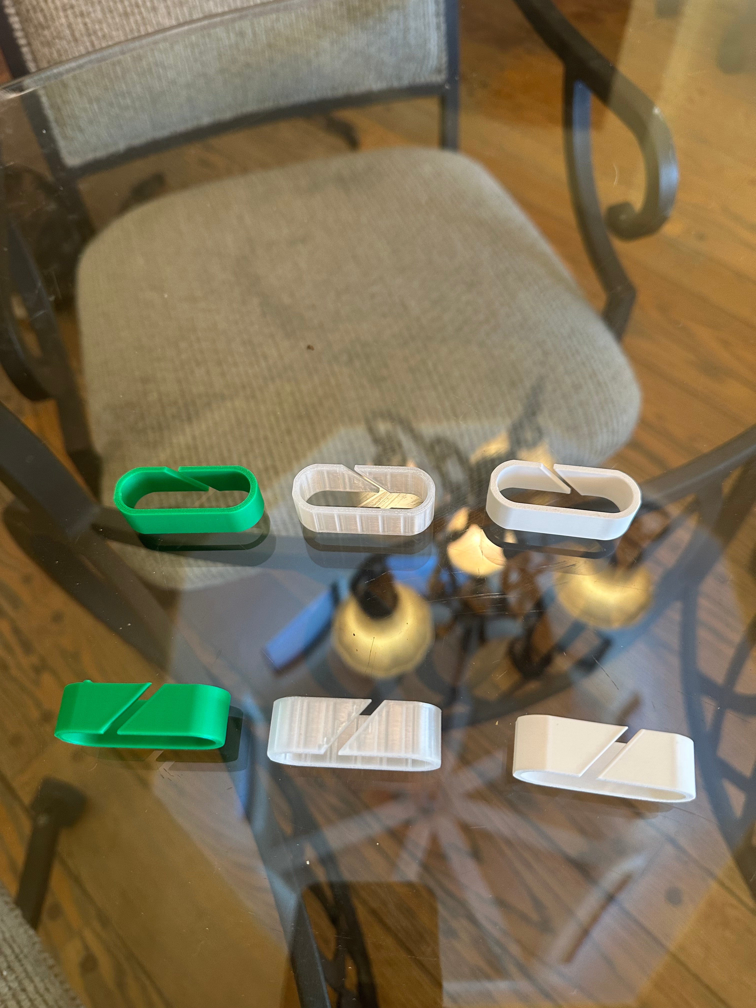 3D Printed Cable Organizer Clips – Desk Cable Management Holders for Charging Cords, Gaming Setups & Workstations