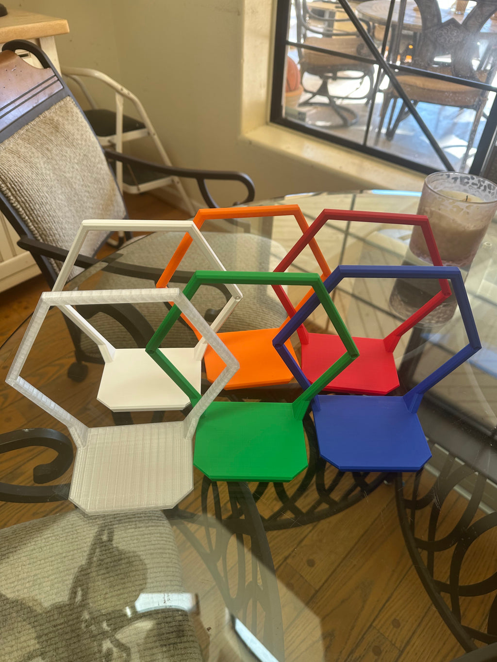 Assorted Hex Wall Shelf Ultra Value Bundle – 10 Shelves + 10 Blank Panels (20-Piece Set)