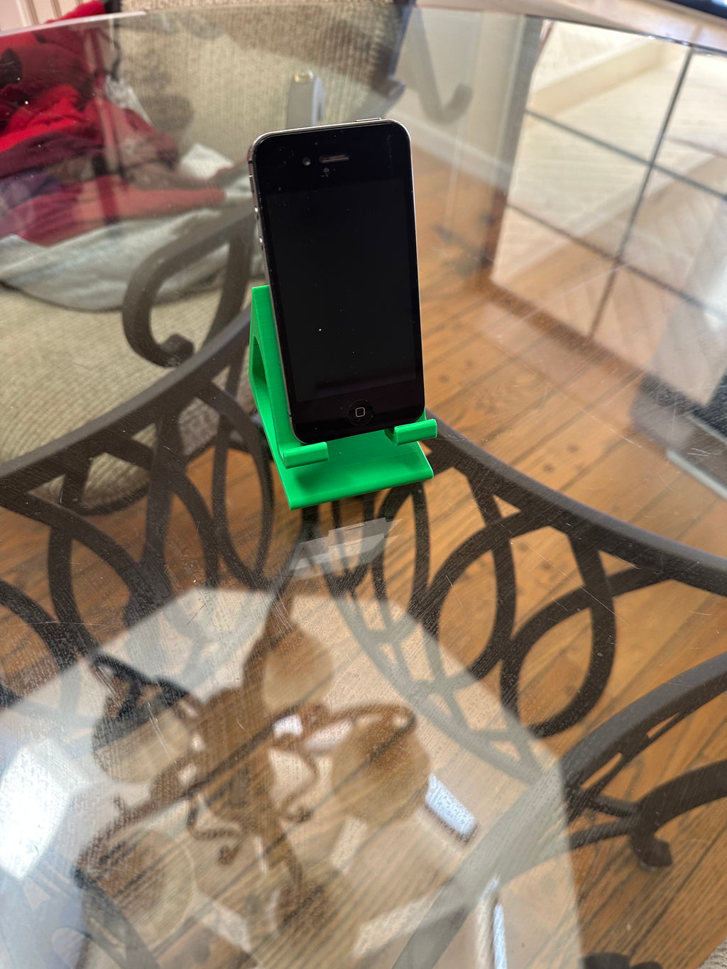 Phone Holder with Cable Pass-Through – Charging Stand for Desk, Nightstand & Office