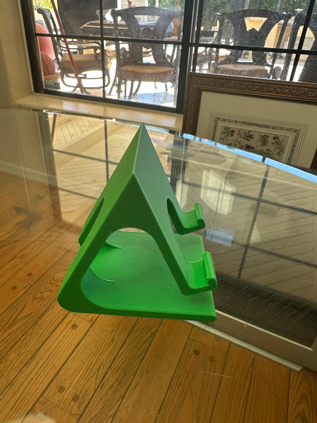 Phone Holder with Cable Pass-Through – Charging Stand for Desk, Nightstand & Office