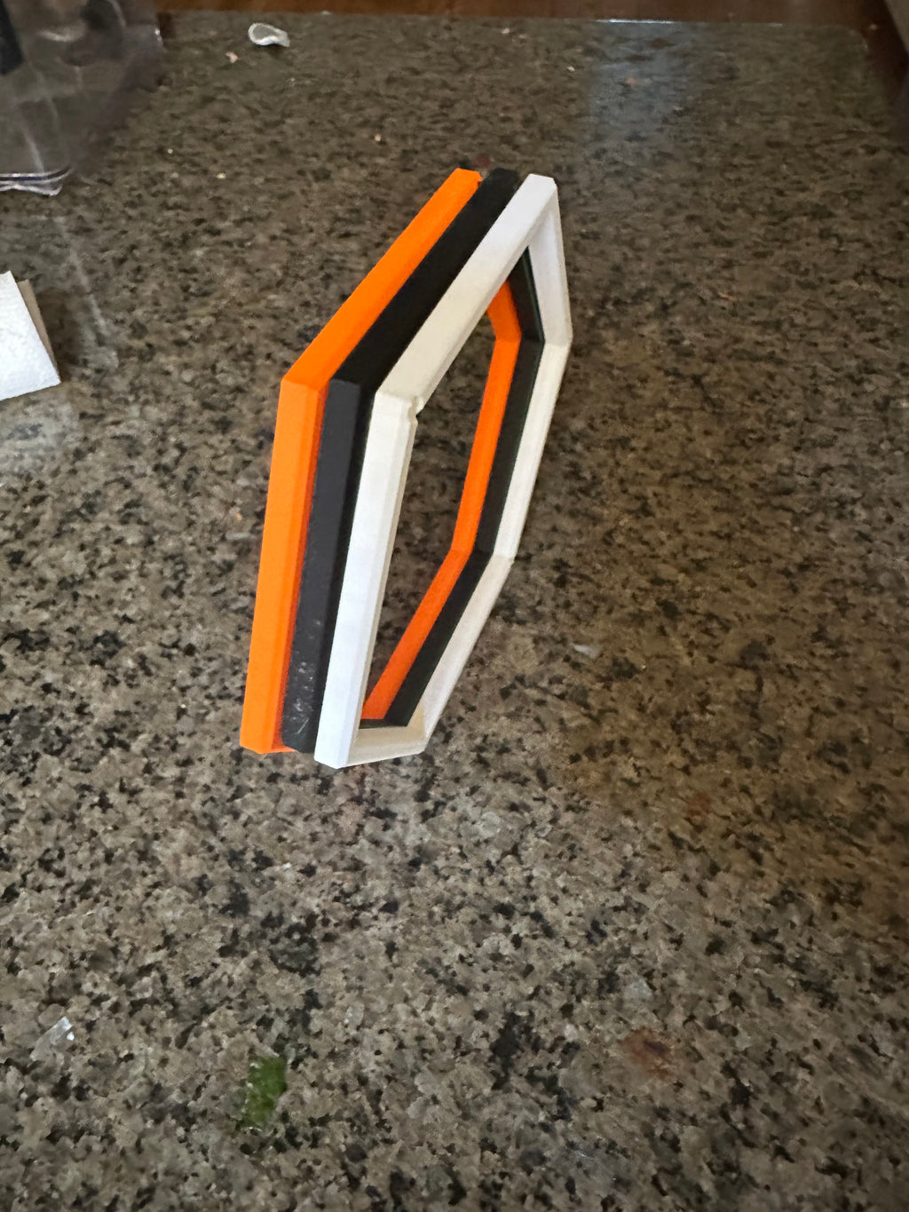 Blank Hexagon Shelf Frame – Open Modular Add-On (No Display Mount / No Shelf Insert)