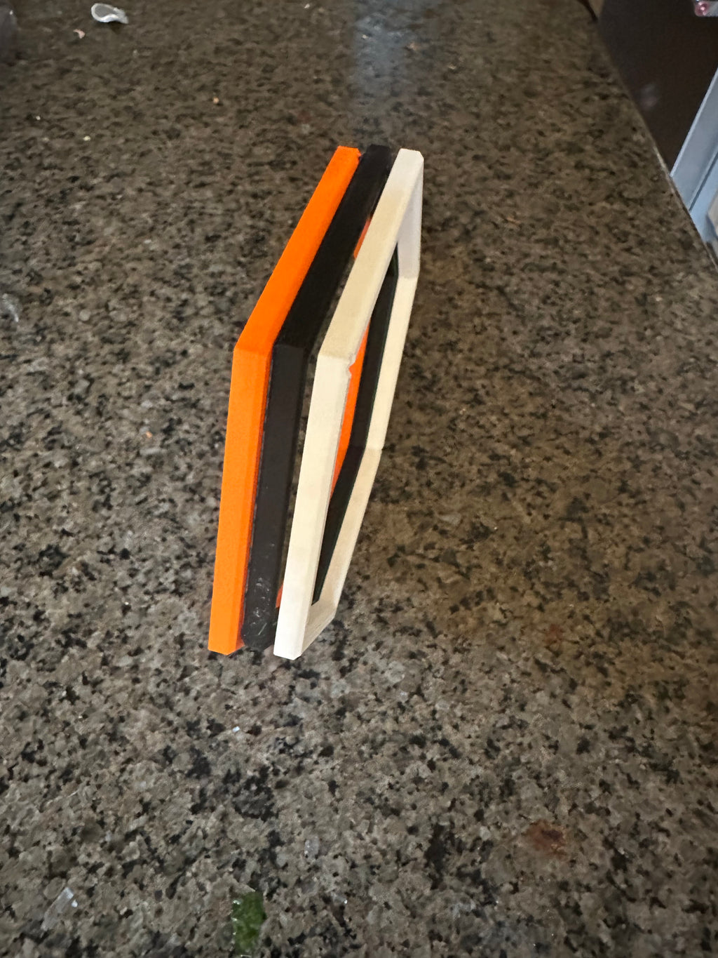 Blank Hexagon Shelf Frame – Open Modular Add-On (No Display Mount / No Shelf Insert)